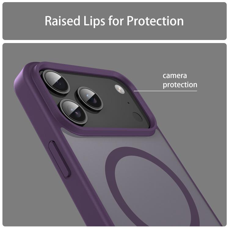 For iPhone 17 Pro Max Fanying Series PC Hybrid TPU Translucent Frosted MagSafe Phone Case(Crystal Purple) - iPhone 17 Pro Max Cases by buy2fix | Online Shopping UK | buy2fix