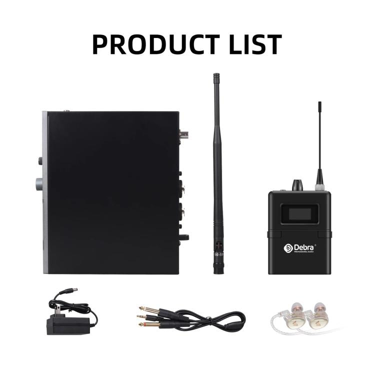 DEBRA SW-1 Professional Stage Wireless Stereo Monitor System with One Receivers(US Plug) - Microphone by DEBRA | Online Shopping UK | buy2fix