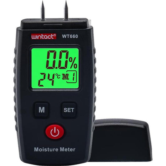 Wintact WT660 Probe Type Wood Moisture Digital Meter(Black) - PH & Moisture Meter by Wintact | Online Shopping UK | buy2fix