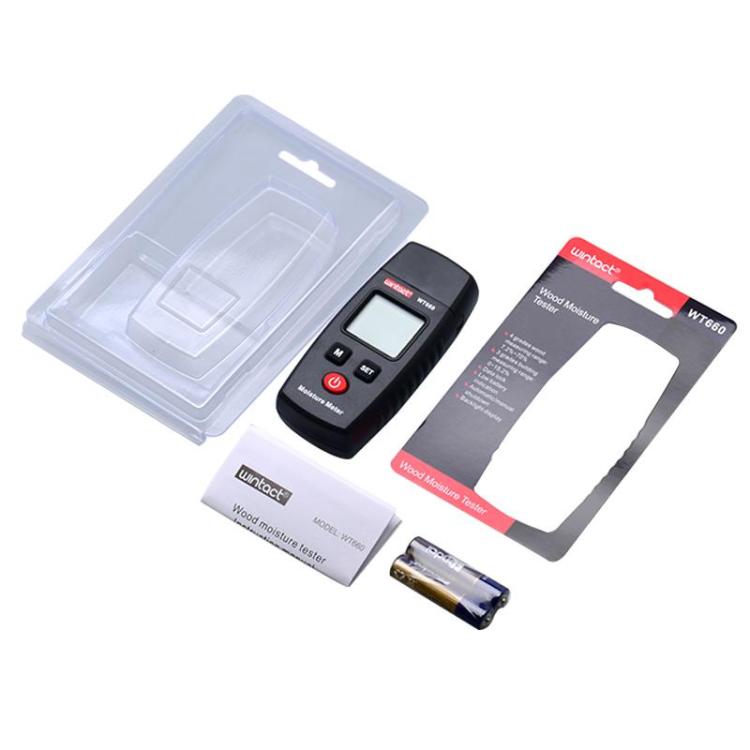 Wintact WT660 Probe Type Wood Moisture Digital Meter(Black) - PH & Moisture Meter by Wintact | Online Shopping UK | buy2fix