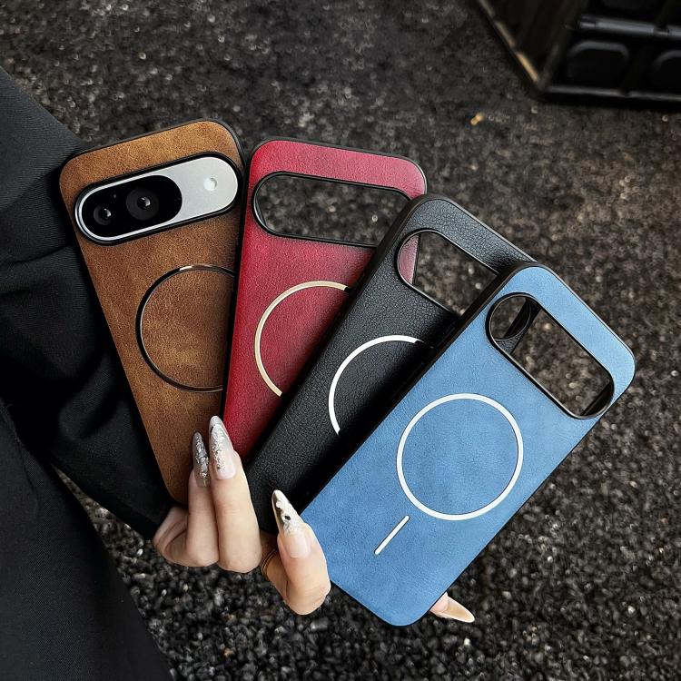 For Google Pixel 10 / 10 Pro Crazy Horse Texture MagSafe Phone Case(Blue) - Google Cases by buy2fix | Online Shopping UK | buy2fix