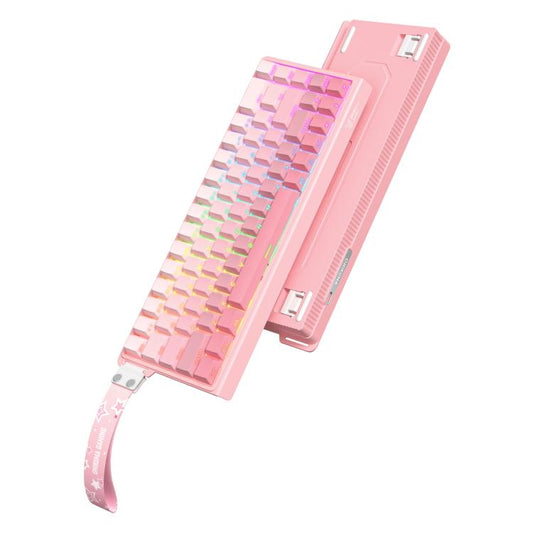 ONIKUMA G69 68 Keys RGB Lighting Wired Magnetic Axis Keyboard(Pink) - Wired Keyboard by ONIKUMA | Online Shopping UK | buy2fix