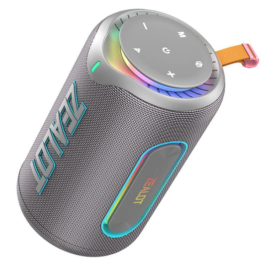 Zealot MP1 60W Portable Outdoor RGB Bluetooth Speaker(Grey) - Desktop Speaker by ZEALOT | Online Shopping UK | buy2fix