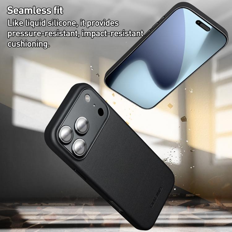 For iPhone 17 Pro Max QIALINO Technology Leather MagSafe Phone Case(Black) - iPhone 17 Pro Max Cases by QIALINO | Online Shopping UK | buy2fix