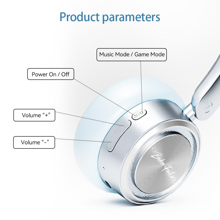 ZAODON Mini Open Ear Noise Cancelling HiFi Sound Bluetooth HeadPhone(Blue) - Headset & Headphone by buy2fix | Online Shopping UK | buy2fix