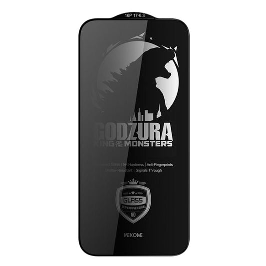 For iPhone 16 Pro / 17 WK WTP-123 6D Curved Ultra-Fine Edge Privacy Full-Screen Tempered Glass Film(Transparent) - iPhone 17 Tempered Glass by WK | Online Shopping UK | buy2fix
