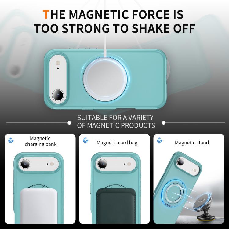 For iPhone Air Gear Holder C MagSafe Phone Case(Light Blue) - iPhone Air Cases by buy2fix | Online Shopping UK | buy2fix