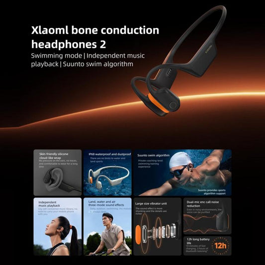 Original Xiaomi Bone Conduction Earphones Bluetooth 5.3 IP68 Waterproof(White) - Sport Earphone by Xiaomi | Online Shopping UK | buy2fix