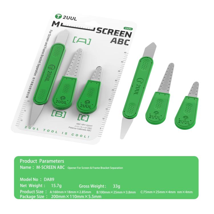 2UUL DA98 M-Screen ABC Opener For Screen & Frame Bracket Separation - Crowbar by 2UUL | Online Shopping UK | buy2fix