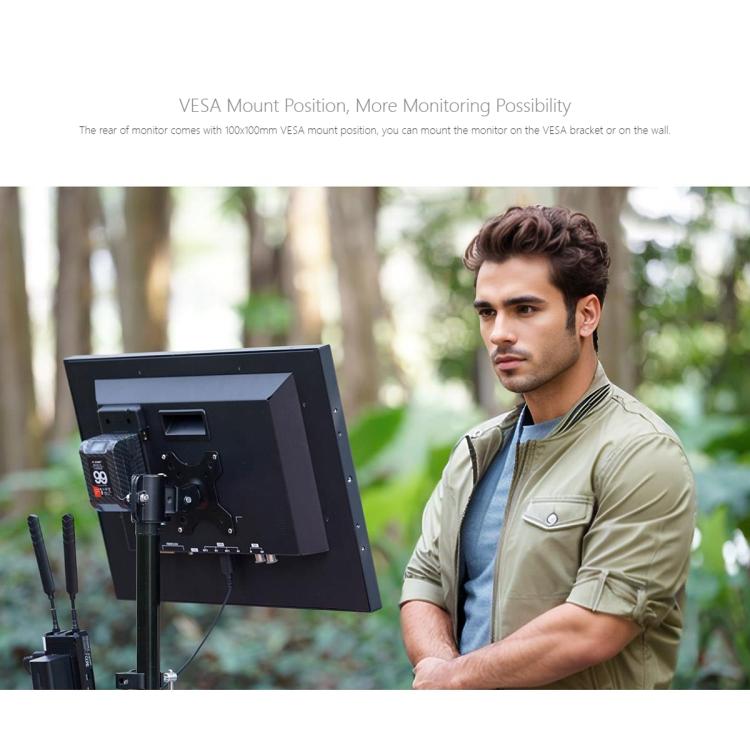 FEELWORLD FVM215-1000 21.5-inch Professional Production Broadcast Monitor High Brightness 1000nit Full HD IPS 4K 60Hz HDMI-compatible 3G-SDI Screen, UK Plug(Black) - On-camera Monitors by FEELWORLD | Online Shopping UK | buy2fix