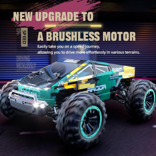 JJR/C C8821 Brushless Four-wheel Drive High Speed Off-road Remote Control Car(Green) - RC Cars by JJR/C | Online Shopping UK | buy2fix
