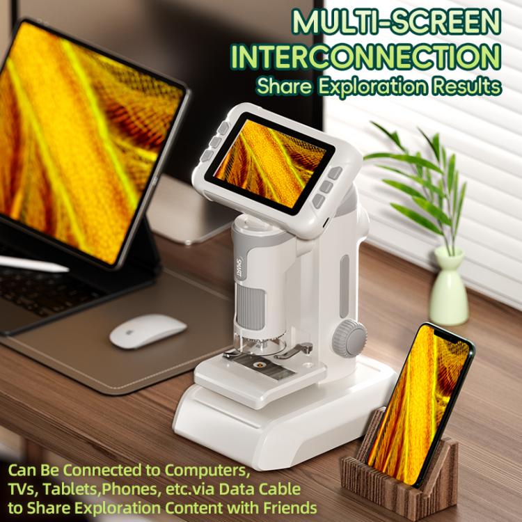 JJR/C P01 4.0 inch HD Color Screen 1600x Children Electron Microscope(Grey) - Digital Microscope by JJR/C | Online Shopping UK | buy2fix