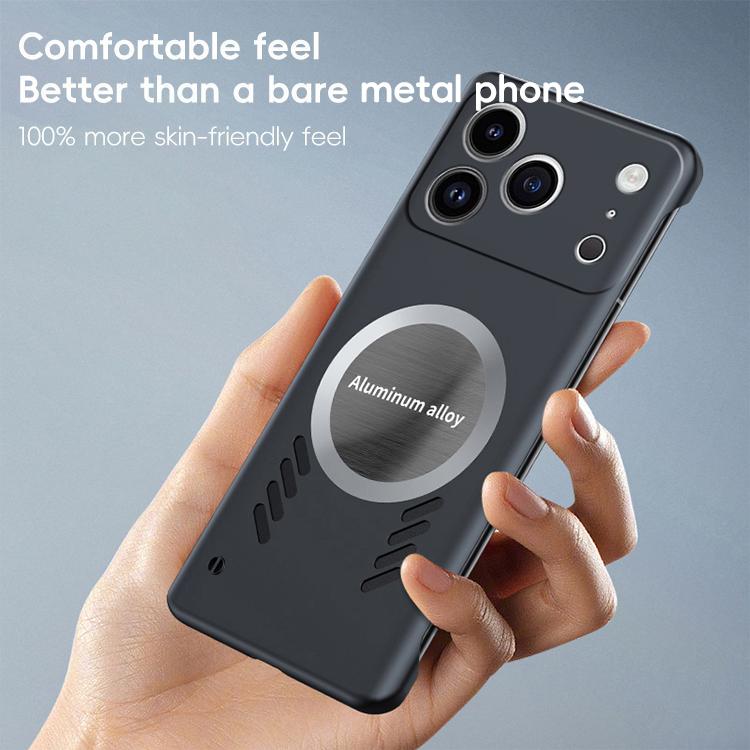 For iPhone 17 Pro All-inclusive Lens Frameless Graphene Cooling Phone Case(Black) - iPhone 17 Pro Cases by buy2fix | Online Shopping UK | buy2fix
