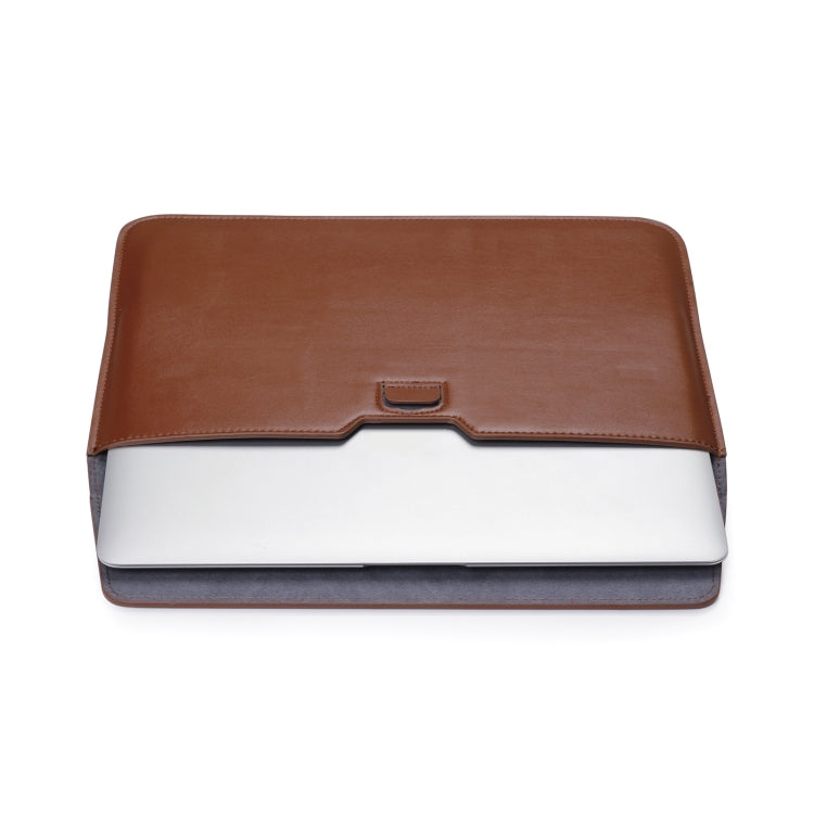 PU Leather Ultra-thin Envelope Bag Laptop Bag for MacBook Air / Pro 11 inch, with Stand Function(Mint Green) by buy2fix