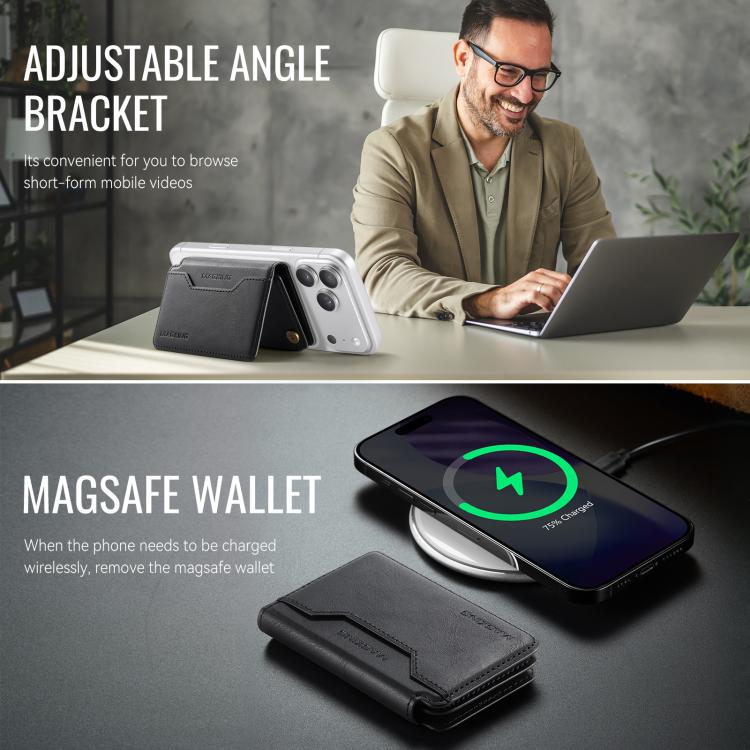 MAGKING K3 Pro Series MagSafe RFID Card Bag(Black) - Adhesive Card Holders by MAGKING | Online Shopping UK | buy2fix
