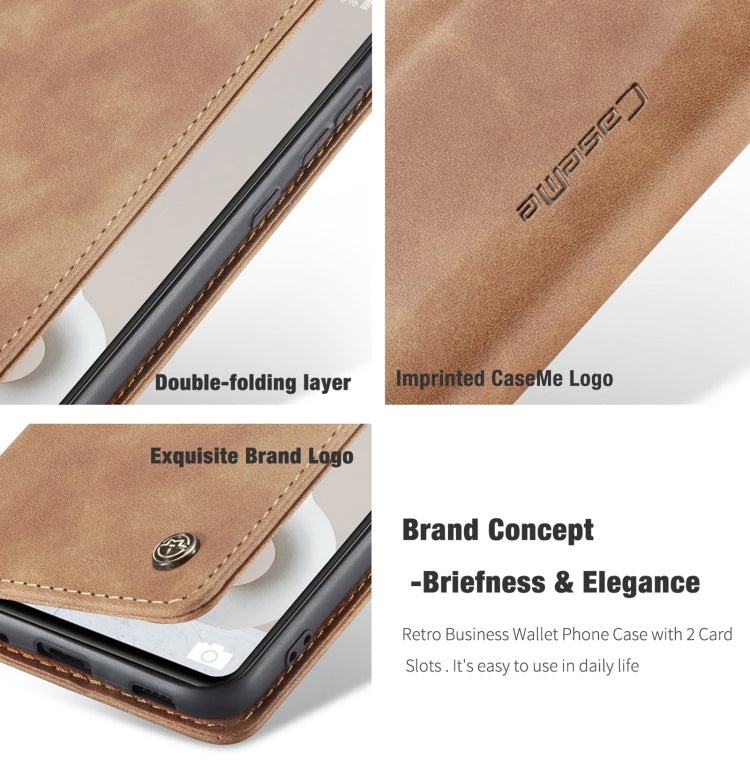 For Samsung Galaxy S20 FE CaseMe 013 Multifunctional Horizontal Flip Leather Case with Holder & Card Slot & Wallet(Brown) by CaseMe