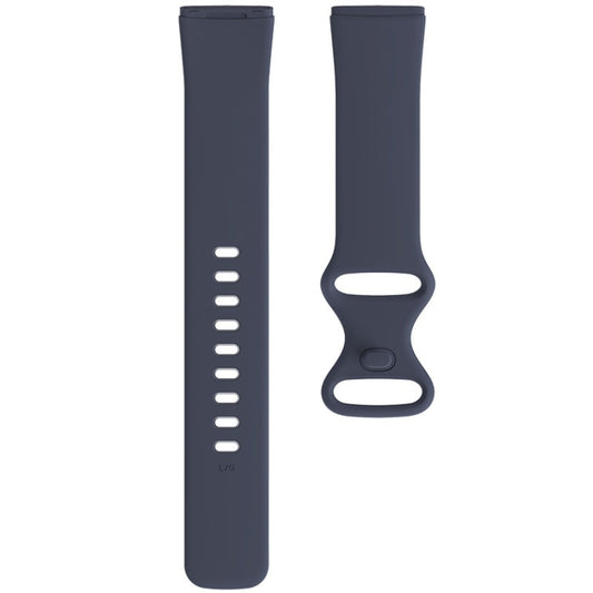 For Fitbit Versa 4 / Versa 3 / Sense 2 / Sense Silicone Watch Band, Size: L(Blue Grey) by buy2fix