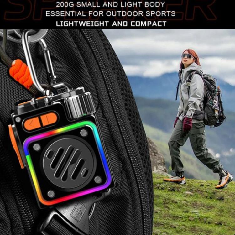 DK06 Portable RGB Light Bluetooth 5.4 Wireless Speaker(Gun Color) - Mini Speaker by buy2fix | Online Shopping UK | buy2fix