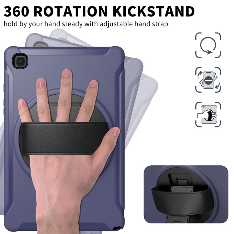 For Samsung Galaxy Tab A7 10.4 (2020) 360 Degree Rotation PC + TPU Protective Case with Holder & Hand Strap(Blue) - Other Galaxy Tab PC by buy2fix | Online Shopping UK | buy2fix