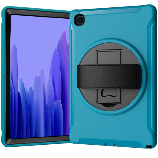 For Samsung Galaxy Tab A7 10.4 (2020) 360 Degree Rotation PC + TPU Protective Case with Holder & Hand Strap(Light Blue) - Other Galaxy Tab PC by buy2fix | Online Shopping UK | buy2fix