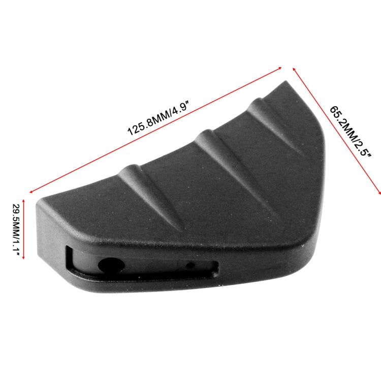 4 PCS Car General Shark Fin Rear Spoiler Bumper Chassis Decoration by buy2fix