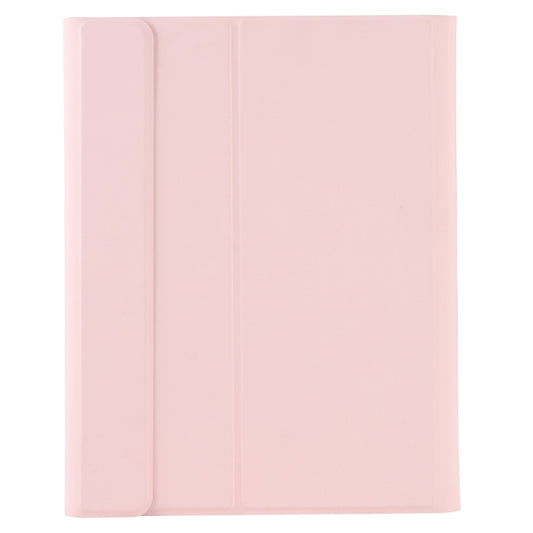 T098B Integrated Ultra-thin Candy Colors Bluetooth Keyboard Tablet Case for iPad Air 11 2024 / 2025 / Air 4 10.9 inch 2020, with Stand & Pen Slot(Pink) by buy2fix