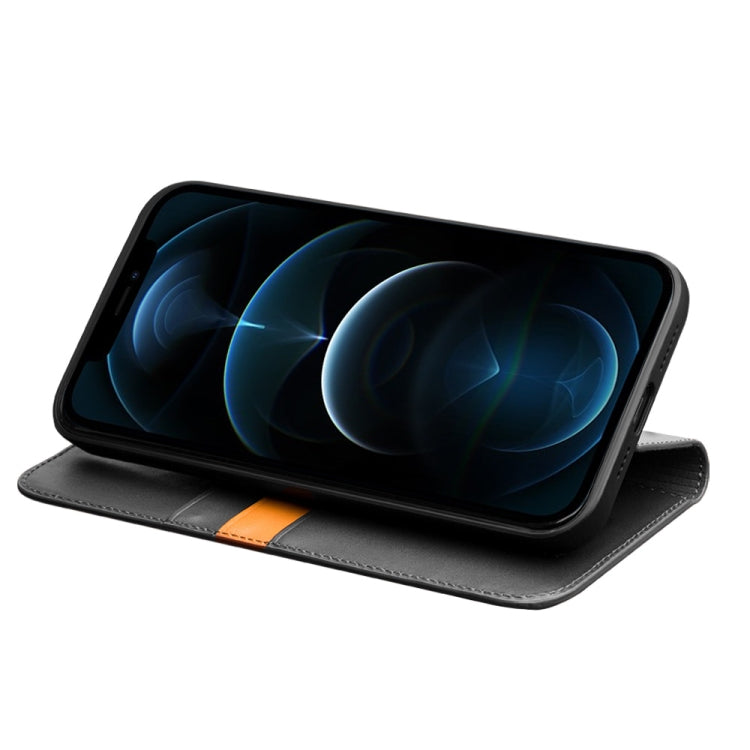 For iPhone 12 Pro Max QIALINO Business Horizontal Flip Leather Case with Holder & Card Slots & Wallet(Black) by QIALINO