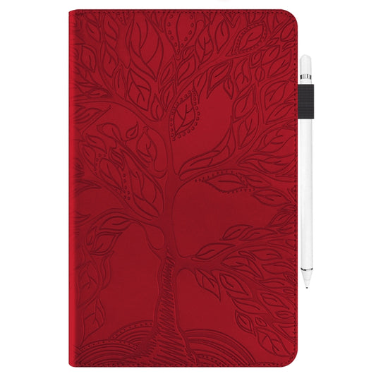 Life Tree Series Horizontal Flip Leather Case with Holder & Card Slots & Pen Slot & Sleep / Wake-up Function For iPad 9.7 (2018) / (2017)(Red) - iPad Pro 9.7 inch Cases by buy2fix | Online Shopping UK | buy2fix