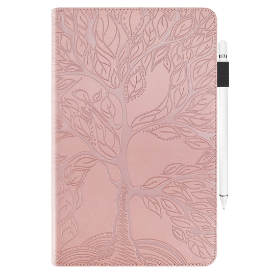 Life Tree Series Horizontal Flip Leather Case with Holder & Card Slots & Pen Slot & Sleep / Wake-up Function For iPad 9.7 (2018) / (2017)(Rose Gold) - iPad Pro 9.7 inch Cases by buy2fix | Online Shopping UK | buy2fix