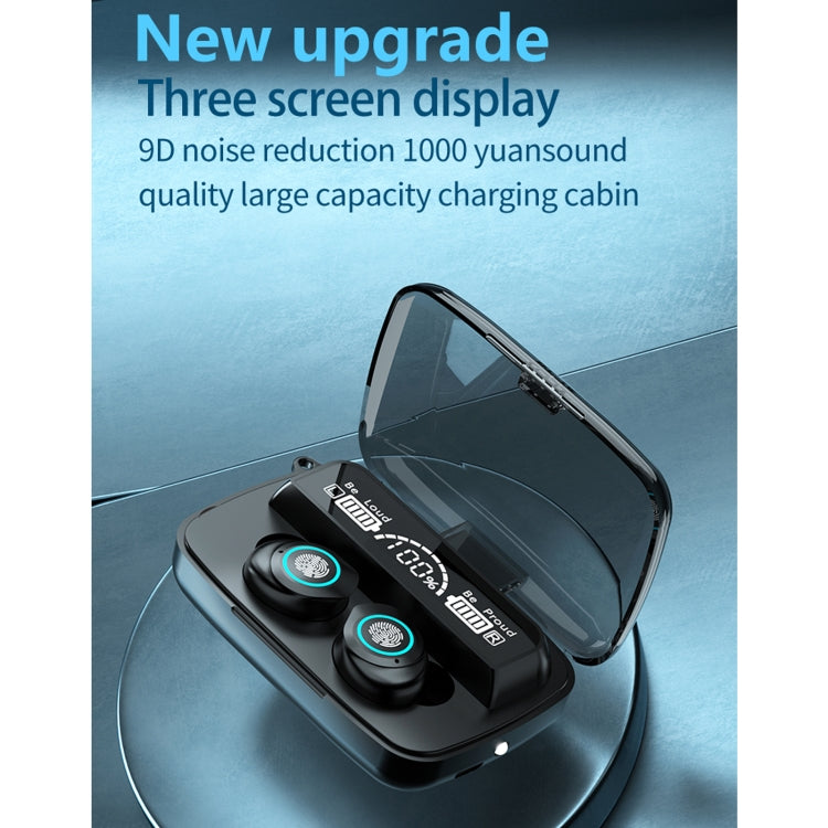 M17 Bluetooth 5.1 LED Display Screen Touch Waterproof Wireless Bluetooth Earphone with Charging Box - Bluetooth Earphone by buy2fix | Online Shopping UK | buy2fix