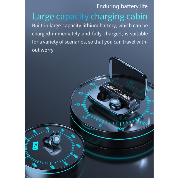 M17 Bluetooth 5.1 LED Display Screen Touch Waterproof Wireless Bluetooth Earphone with Charging Box - Bluetooth Earphone by buy2fix | Online Shopping UK | buy2fix