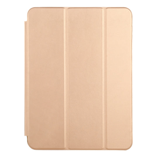 3-fold Horizontal Flip Smart Leather Case with Sleep / Wake-up Function & Holder For iPad Air 4/5 (Gold) - iPad Air (2022) / (2020) 10.9 Cases by buy2fix | Online Shopping UK | buy2fix