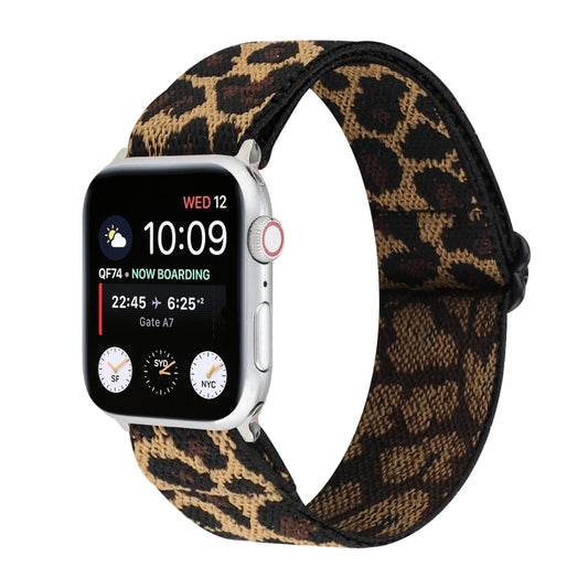 Ethnic Style Buckle Watch Band For Apple Watch Ultra 49mm&Watch Ultra 2 49mm / Series 9&8&7 45mm / SE 3&SE 2&6&SE&5&4 44mm / 3&2&1 42mm(Brown Leopard) by buy2fix
