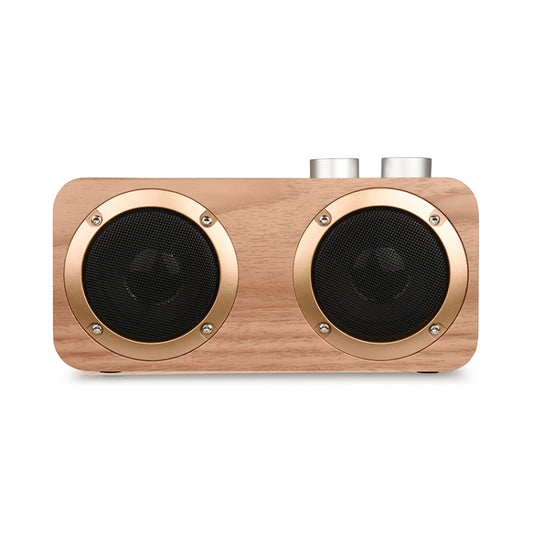 Q7 Subwoofer Wooden Bluetooth Speaker, Support TF Card & U Disk & 3.5mm AUX(Yellow Wood) - Desktop Speaker by buy2fix | Online Shopping UK | buy2fix