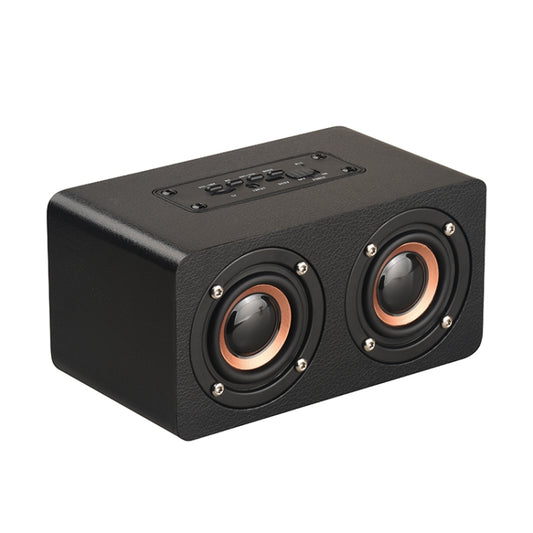 M5 Subwoofer Wooden Bluetooth 4.2 Speaker, Support TF Card & 3.5mm AUX & FM(Black) by buy2fix