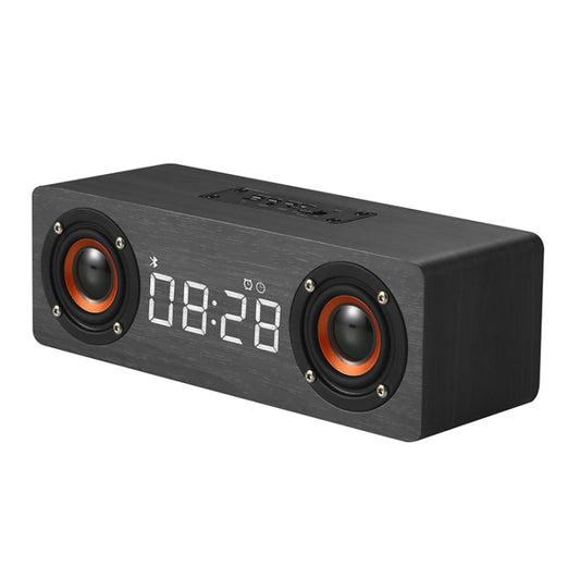 M5C Subwoofer Wooden Clock Bluetooth 4.2 Speaker, Support TF Card & 3.5mm AUX & FM Radio(Grey Wood Grain) by buy2fix