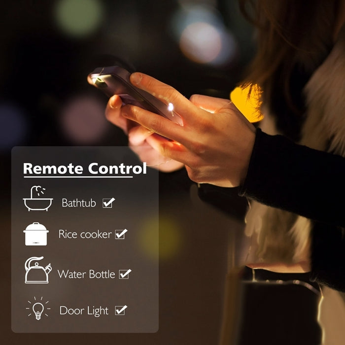 10A Smart WiFi Mini Plug APP Remote Control Timing Check Power Usage Smart Socket Works with Alexa & Google Home, AC 110V, US Plug by buy2fix