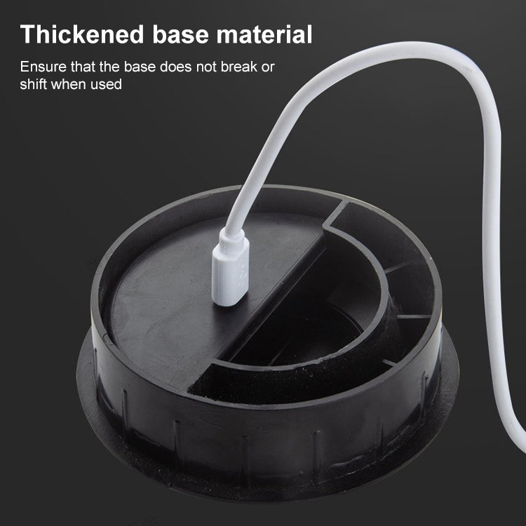 80mm Desktop Outlet USB Cable Wire Hole Cover Round Winder Holder by buy2fix
