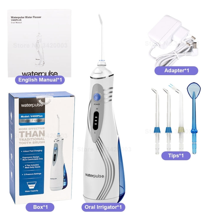Waterpulse V400Plus Rechargeable USB Dental Cordless Oral Irrigator by buy2fix