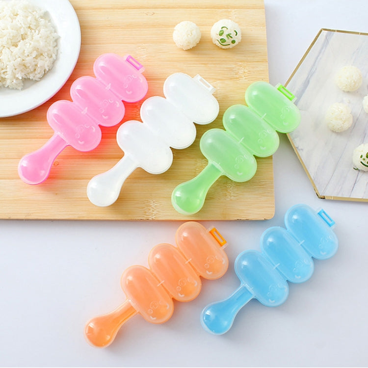 Cute Style Food-grade Sushi Rice Ball Shaker Mold with Spoon for Kids, Random Color Delivery by buy2fix