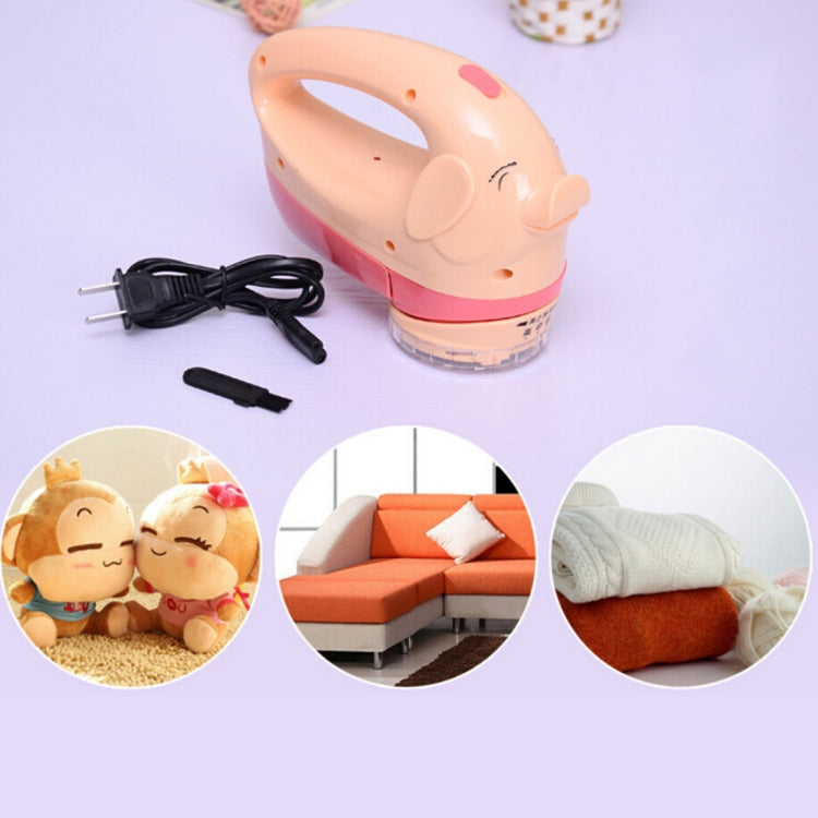 Household Upgrade Pig Shape Fluffy Trimmer Hairballs Clip Clothes Hair Removal Shaving Machine by buy2fix