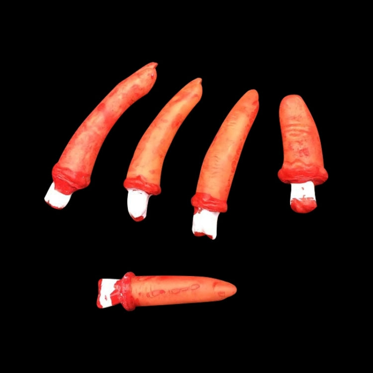 Halloween Horror Props April Fool Day Party Prop Body Parts Decoration 5 Bloody Fingers by buy2fix