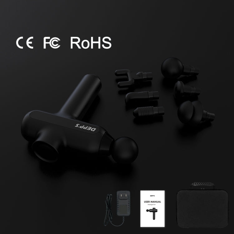 X6 Body Massage Band Rechargeable Muscle Massager Relaxer, EU Plug(Black) by buy2fix