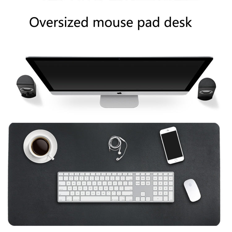 Multifunction Business Double Sided PU Leather Mouse Pad Keyboard Pad Table Mat Computer Desk Mat, Size: 120 x 60cm(Pink White) - Desk Pads by buy2fix | Online Shopping UK | buy2fix