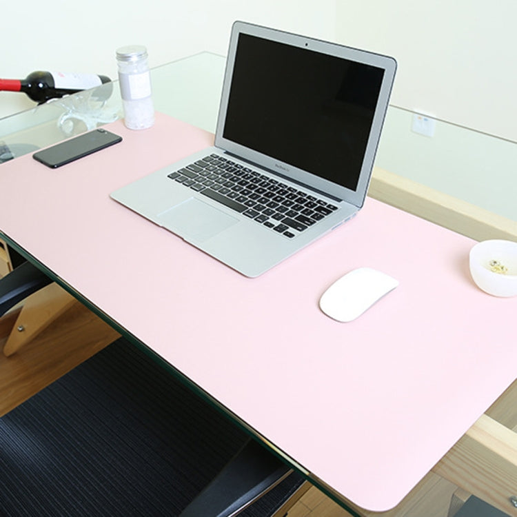 Multifunction Business PU Leather Mouse Pad Keyboard Pad Table Mat Computer Desk Mat, Size: 90 x 45cm(Pink) by buy2fix