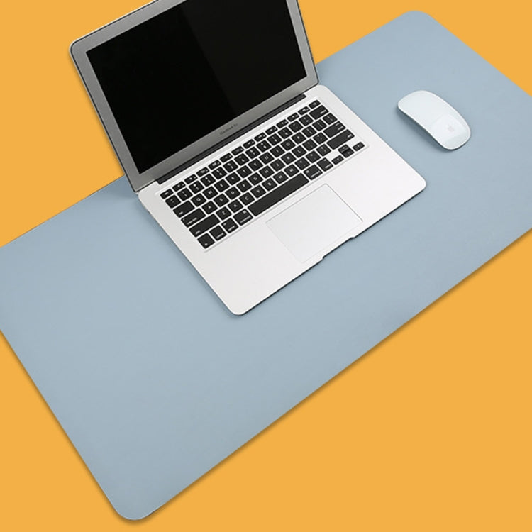 Multifunction Business PU Leather Mouse Pad Keyboard Pad Table Mat Computer Desk Mat, Size: 90 x 45cm(Baby Blue) by buy2fix