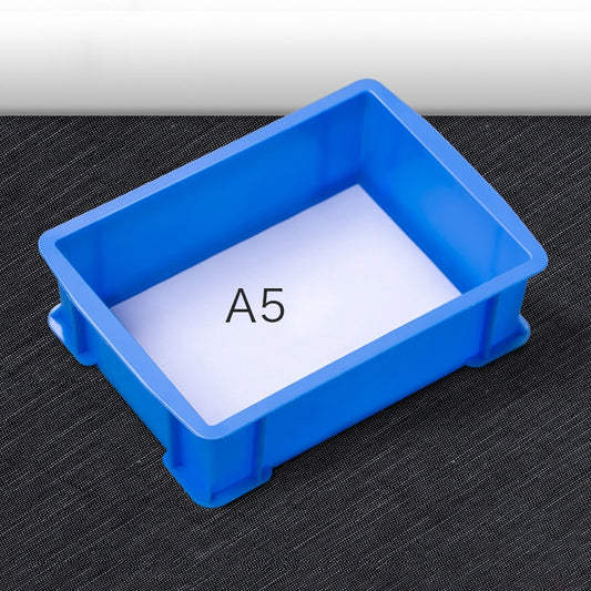 Thick Multi-function Material Box Brand New Flat Plastic Parts Box Tool Box, Size: 25.3cm x 18cm x 7.4cm(Blue) by buy2fix