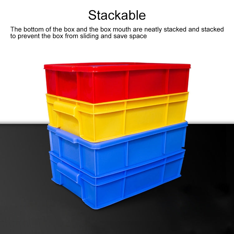 Thick Multi-function Material Box Brand New Flat Plastic Parts Box Tool Box, Size: 38.3cm x 24.2cm x 9.8cm(Yellow) by buy2fix