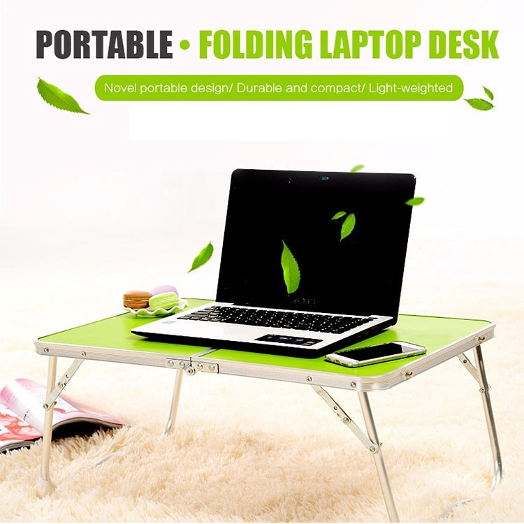 Plastic Mat Adjustable Portable Laptop Table Folding Stand Computer Reading Desk Bed Tray (Green) by buy2fix