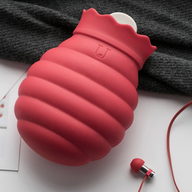 Original Xiaomi Youpin Jotun Judy Warm Water Bag Silicone Hot Water Bag Small Size:15x10x5.8cm(Red) by Xiaomi